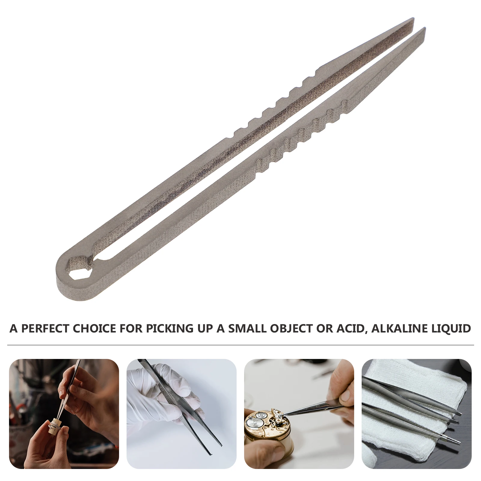 

1pc Titanium Alloy Tweezers Mini Compact Machining Clamp Portable Survival Camping Tool Outdoor Hiking Supplies Splinter