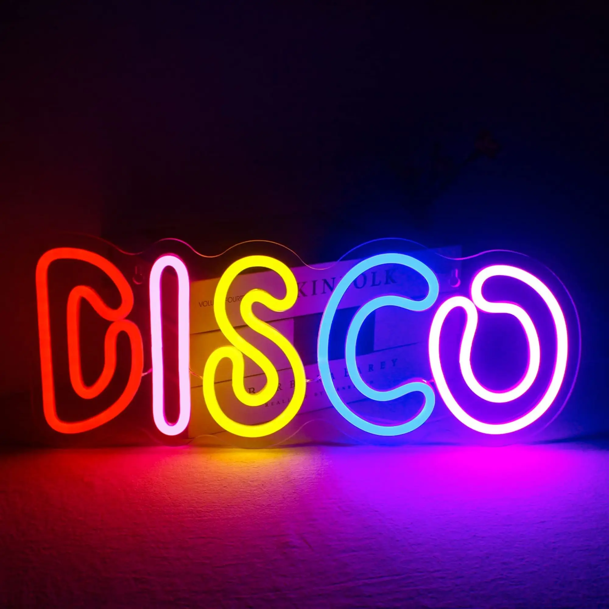 Disco Neon Signs for Wall Decor, USB LED Neon Light Sign for Disco Bar Music Pub Bedroom Game Room Decor Disco Lover Dance Gift