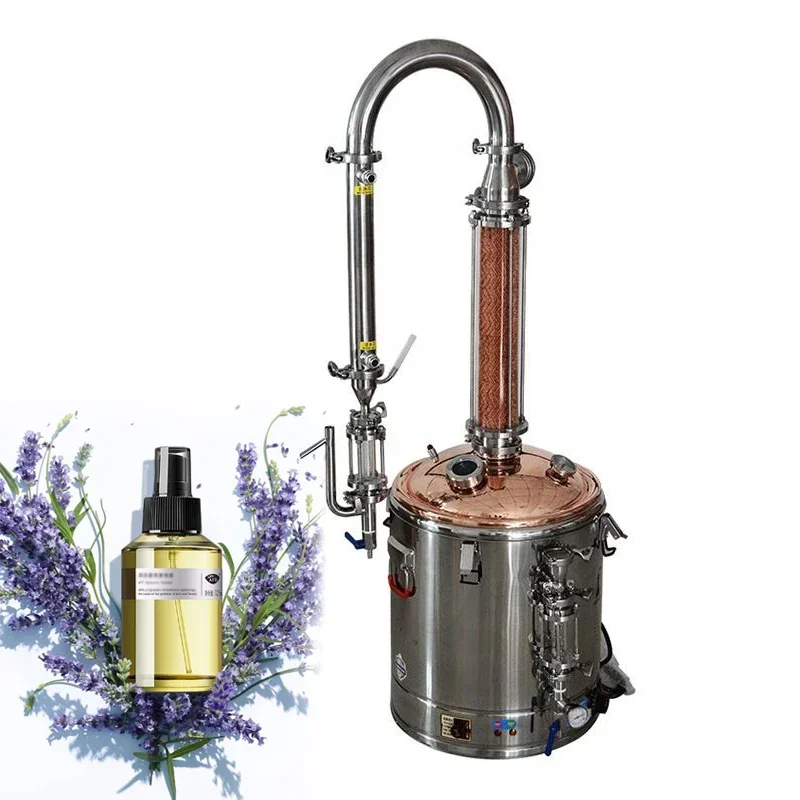 50L industrial natural plant vacuum essential oil extractor extraction machine for sale simple distillation unit