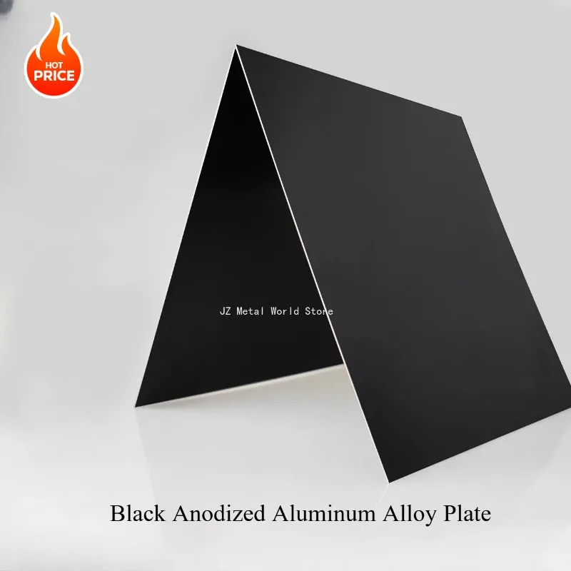 Thickness 0.5 to 2.0mm Black Anodized Aluminum Alloy Plate 100x100mm 200x200mm 300x300mm  5052 Aluminum Flat Plate