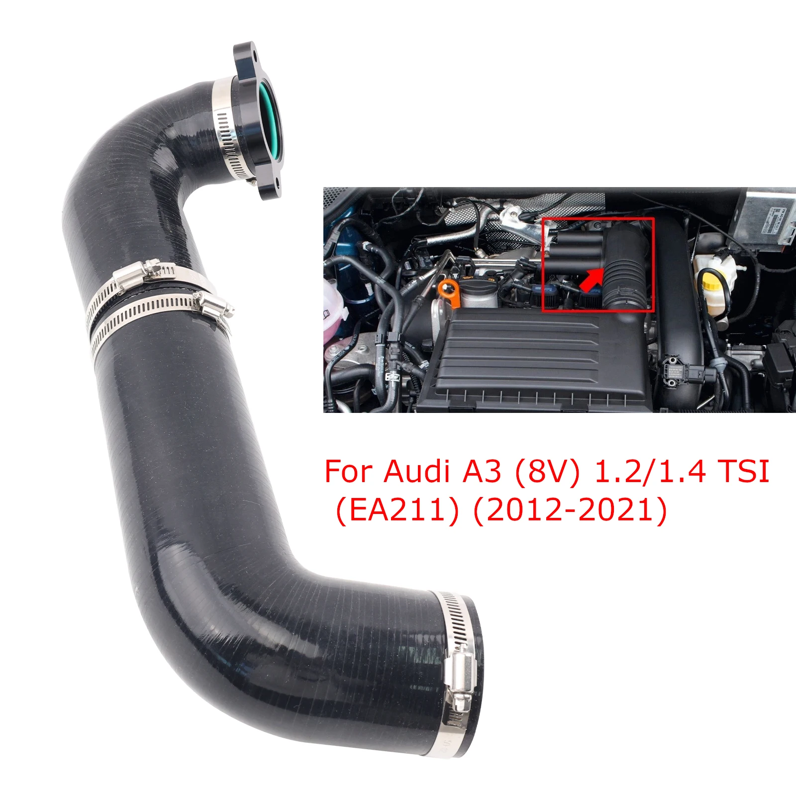 

For Audi Turbo Intake Pipe For VW Golf MK7 Passat 3G Touran MK2 Jetta For A3 8V For Skoda Octavia Rapid 1.2/1.4 TSI EA211 Engine