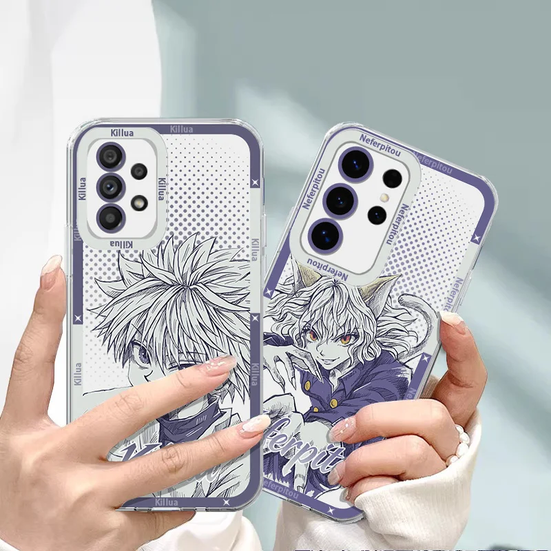 HUNTER×HUNTER Killua Neferpitou Neferpitou Case for Samsung Galaxy S26 Ultra S25 Edge S22 S24 S23 S21 FE Plus A57 A37 A07 A17 5G