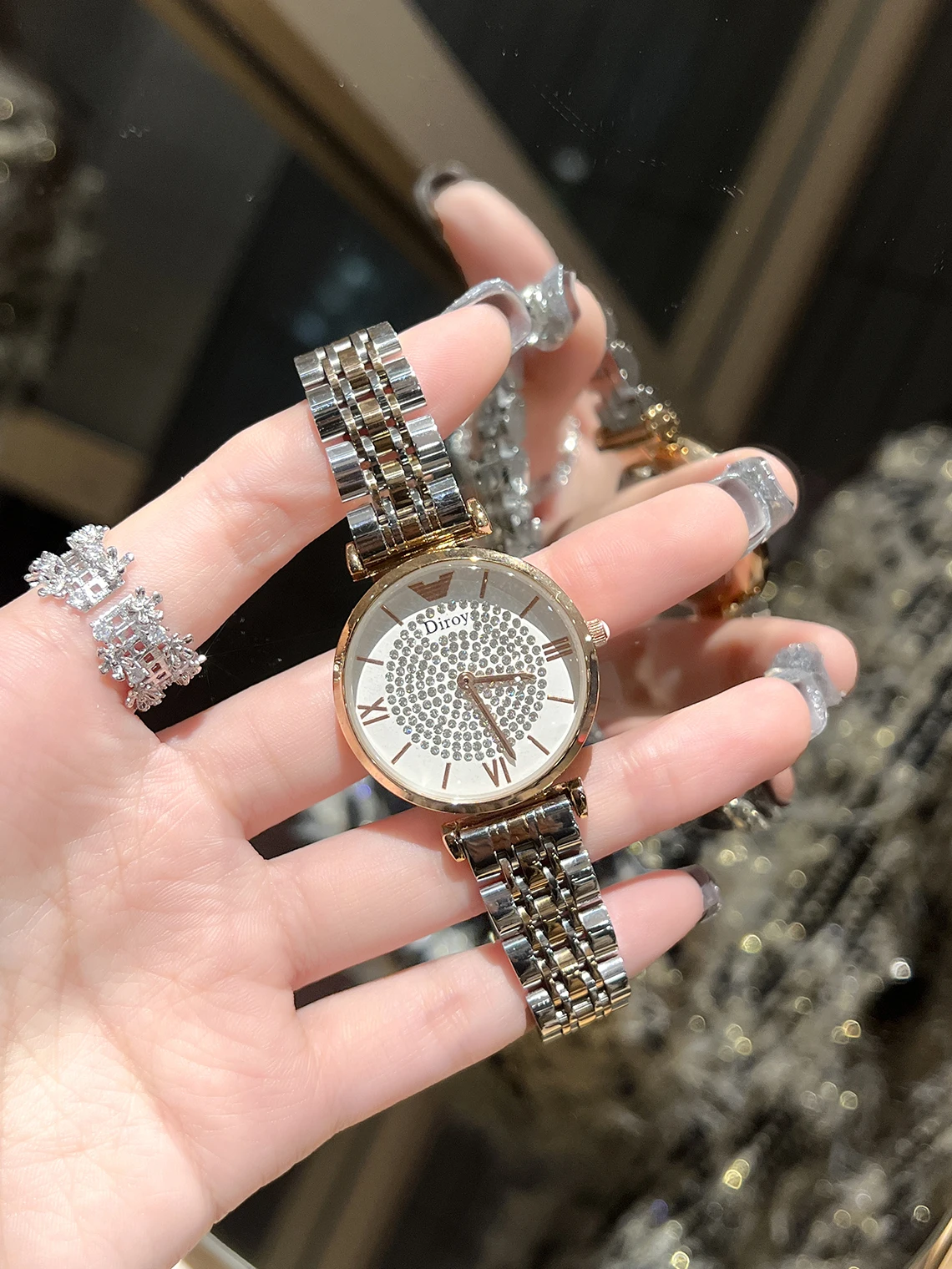 ガールウォッチ用ダイヤモンドウォッチプレート