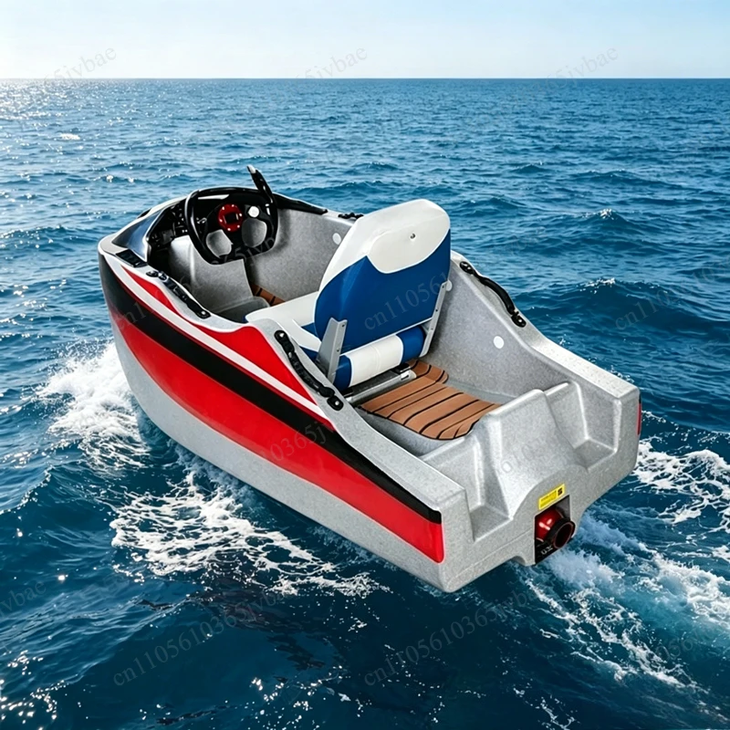 Custom 72V Powered Jet Boat, Adult Surf Kart Dual-purpose, with Boat Fins