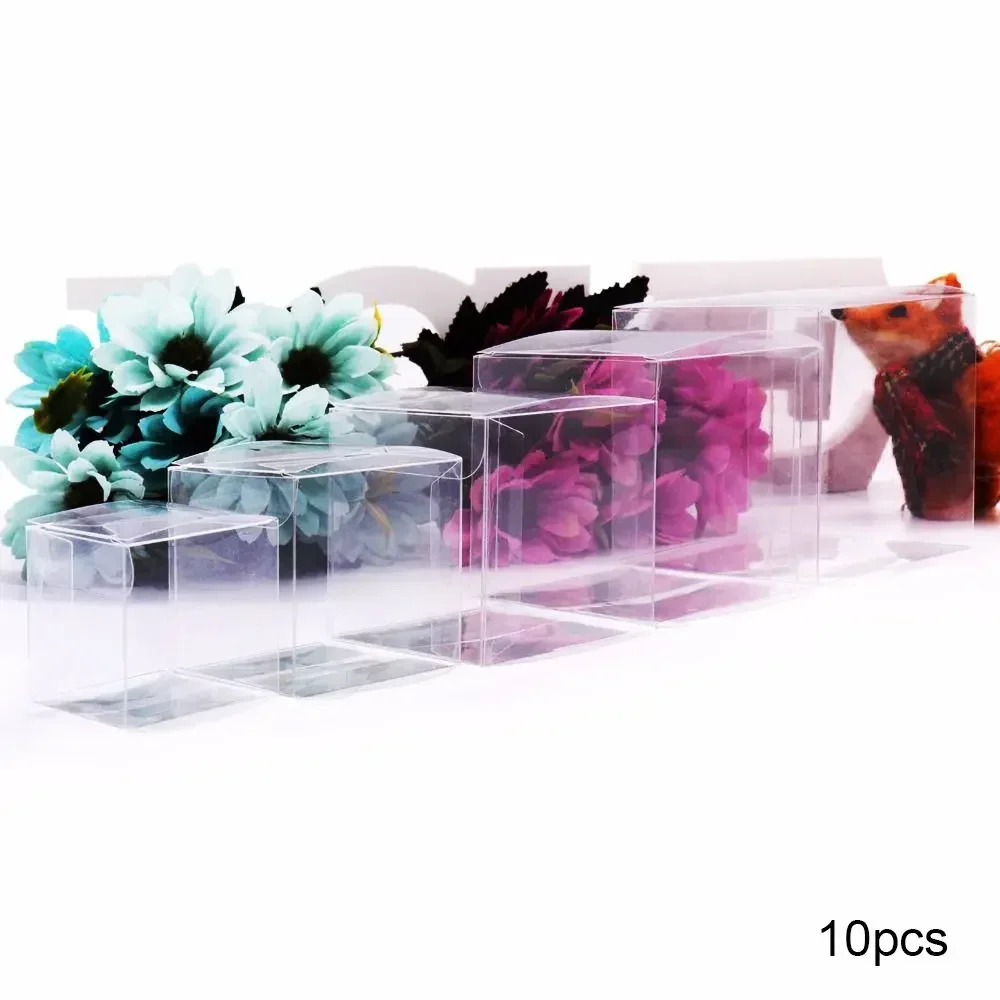 Plastic Square Clear Gift Boxes for Jewelry Storage