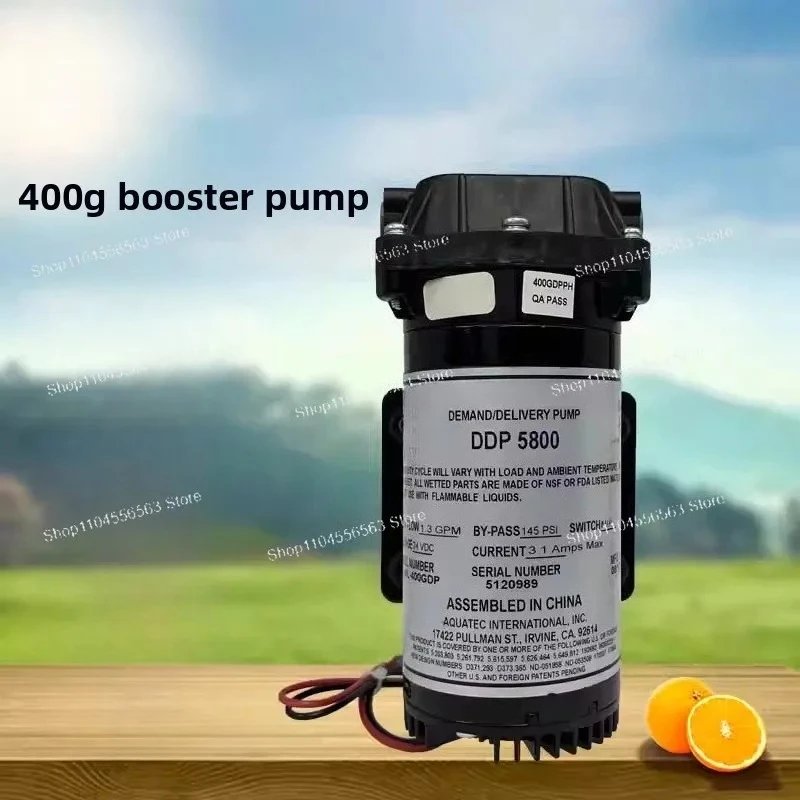 

DDP 5800 24V DC Diaphragm Pump, 400GPD 5.1LPM 145PSI RO Booster for Water Purifier Pressure Boosting & Filtration Systems