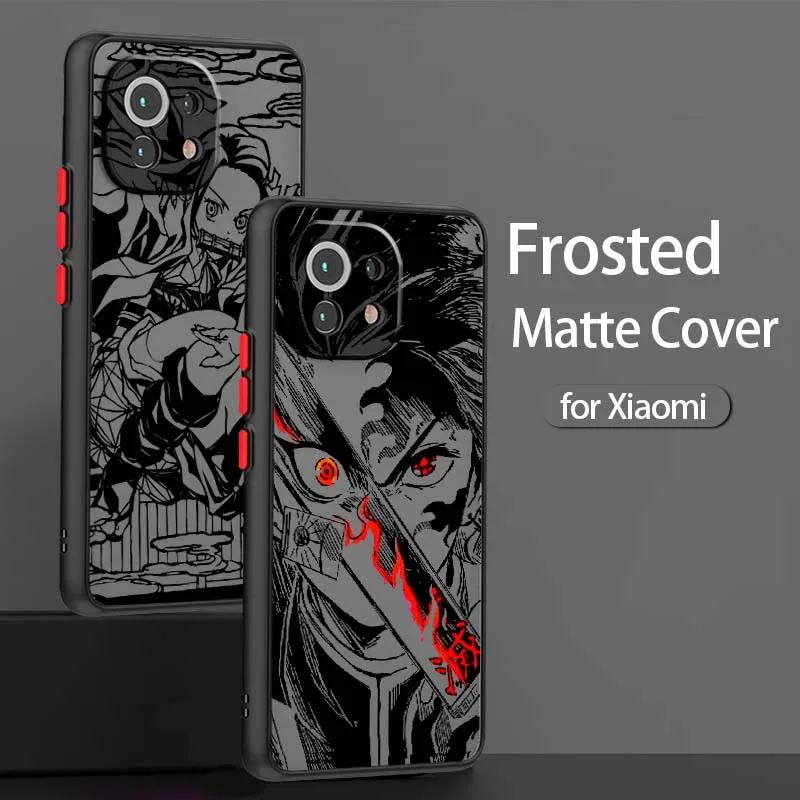 

D-Demons S-Slayers Cool Phone Case For Xiaomi 14T 13T 13 12T 12 12S 11T 11 11i 10 10T Ultra Pro Lite Frosted Translucent