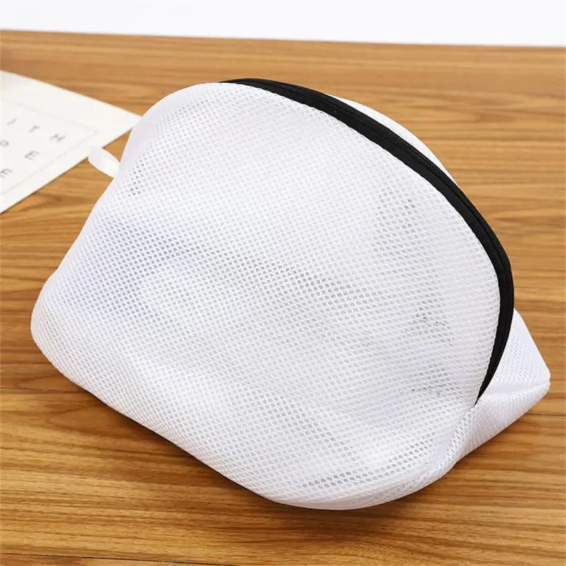 Thick Mesh Bag Filter Useful Black Zipper High Demand White Trend Polyester Shoe Washing Bag Storage Bag Convenient Washing Shoe