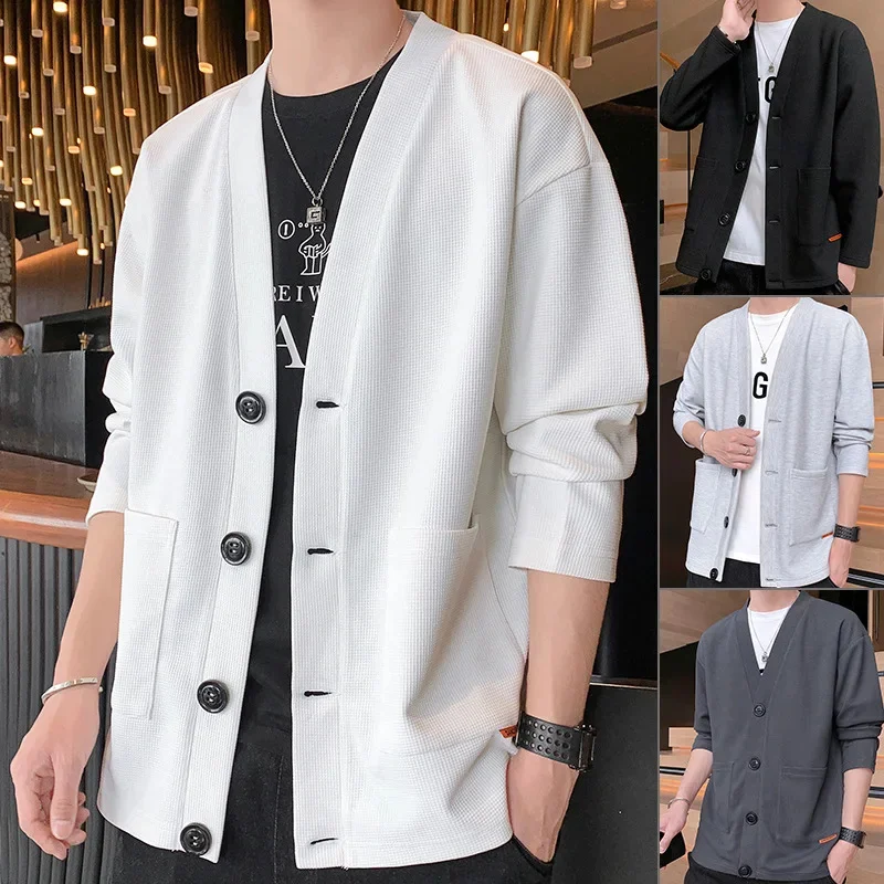 

2024 Men's Jacket Summer Ice Silk Quick Drying High-End Business Casual Waistcoat Solid Color All-In-One Trench Coat 5Xl