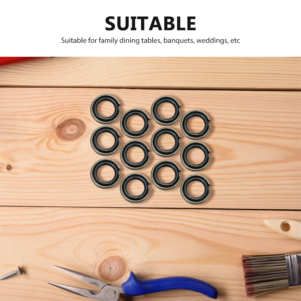 12Sets Wrench Retaining Ring with O-Ring Premium Rubber Material for Impact Wrench 125Mm Drive Smooth Operation Reliable Fit