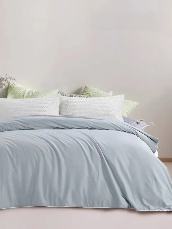 

Легкое летнее одеяло Lencier с влагопоглощающим эффектом, дышащее, с наполнителем из волокна, для односпальной и двуспальной кровати