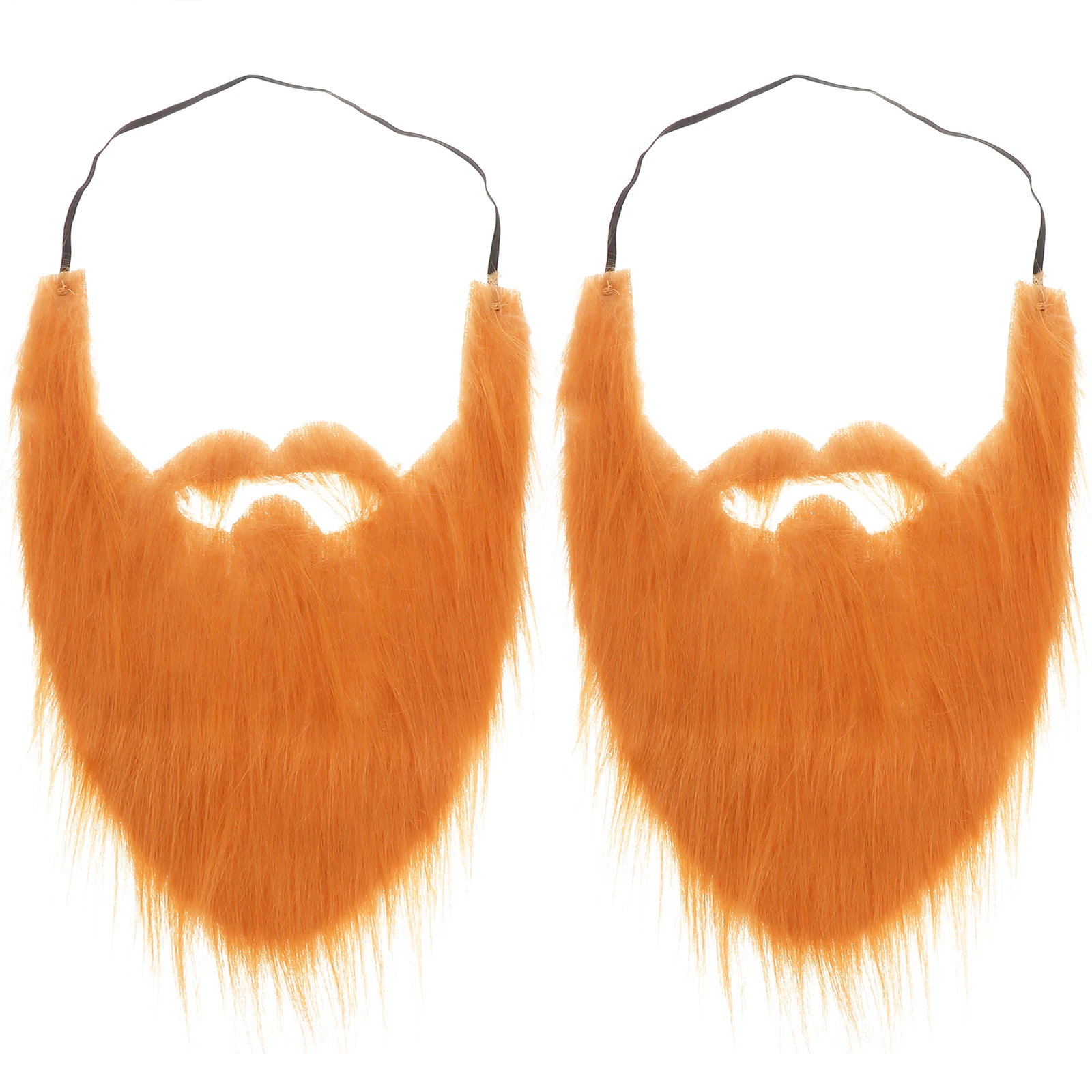 

2pcs Fake Beard Costume Facial Hair Adult Whisker Flannel Cosplay Child Party Accessory One Size Fits Men Women