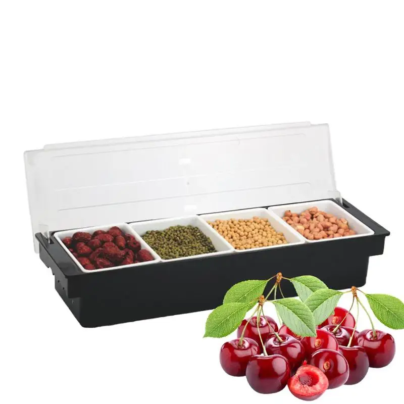 Seasoning Box Multi Compartment Salt Pepper Spice Container Dishwasher Safe Tabletop Spice Storage Pot For Kitchen Accessories