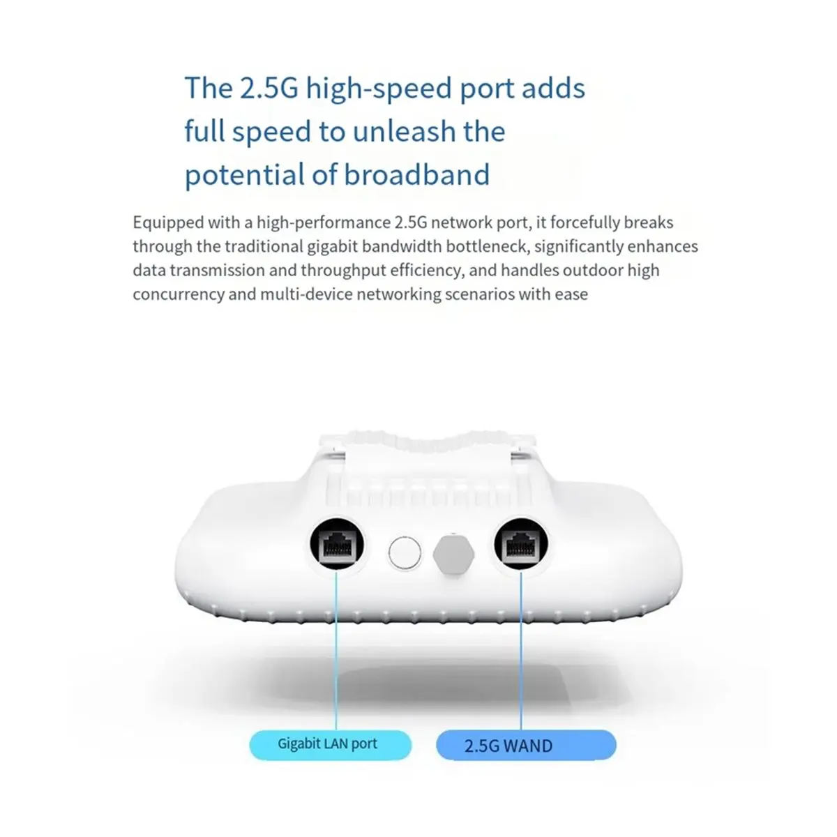 HOUSEHOLD*GOOD  BE3600M WiFi 7 Mesh Router Outdoor Long Range 802.11be 3600Mbps Wireless AP Dual Band IP67 Extender Repeater
