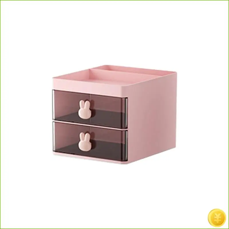 Desktop Storage Box Tube Transparent Drawer  Storage Box Children's And Students' Office Desktop Ornaments