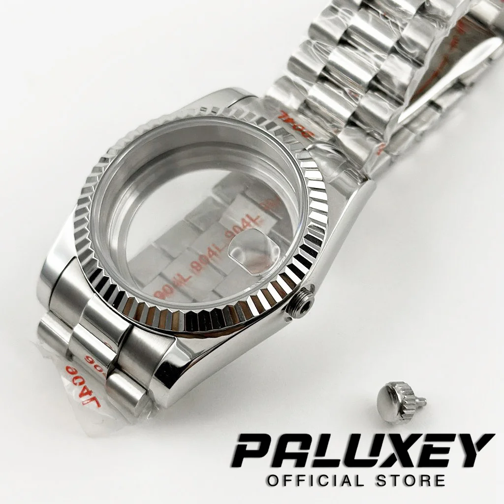 عالية الجودة 36 مللي متر/40 مللي متر مقاوم للماء NH34 NH35 NH36 NH38 NH70 الرئاسية سوار ساعة حافظة الياقوت كريستال ETA2824 PT5000