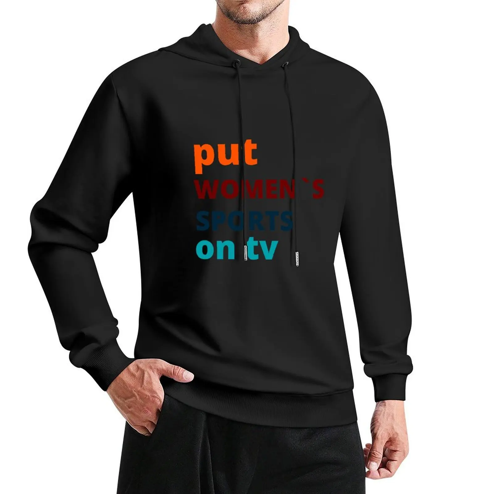 

put women's sports on tv shirt,put tv gift,put tv,put tv t-shirt Pullover Hoodie