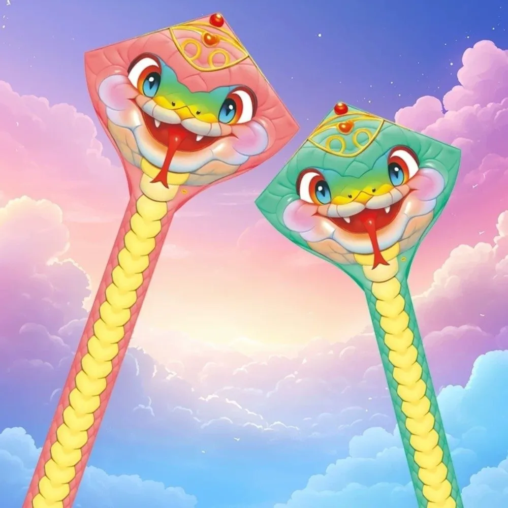 

Easy to Fly 4.75M Snake Kite Long Tail Good Flying Children's Kite Cartoon 100 Meter Kite String Animal Wind Kite Family Trips