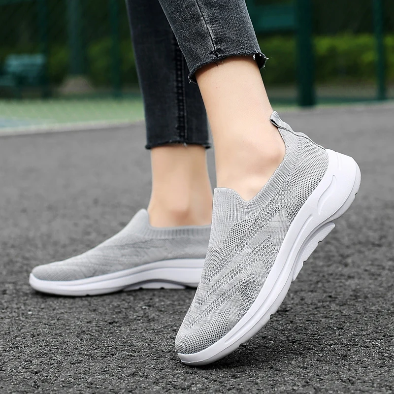 Men's SOFT GO 2 KNIT Slip-on Casual Walking Shoes Cushion Comfy Stable LiNing Mesh Jogging Daily Sports Sneakers AGLV017