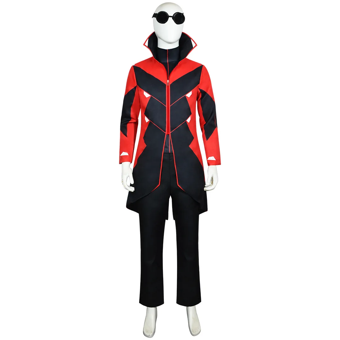 Anime Hedgehog 2 Dr Eggman Cosplay Jacket Pants Costume Men\'s Ivo Robotnik Trench Uniform Glasses Prop Party Clothes for Man