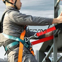 Single Waist Outdoor Pole Climbing Safety Belt, High-Altitude Operation, Anti Fall Electrician Fence Belt Safety Equipment