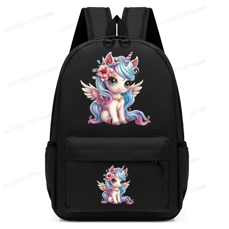 

Kawaii Unicorn Cartoon Anime Kids School Backpack Bags,Kindergarten Schoolbag,Casual Children Rucksack,Travel Toddler Bookbags