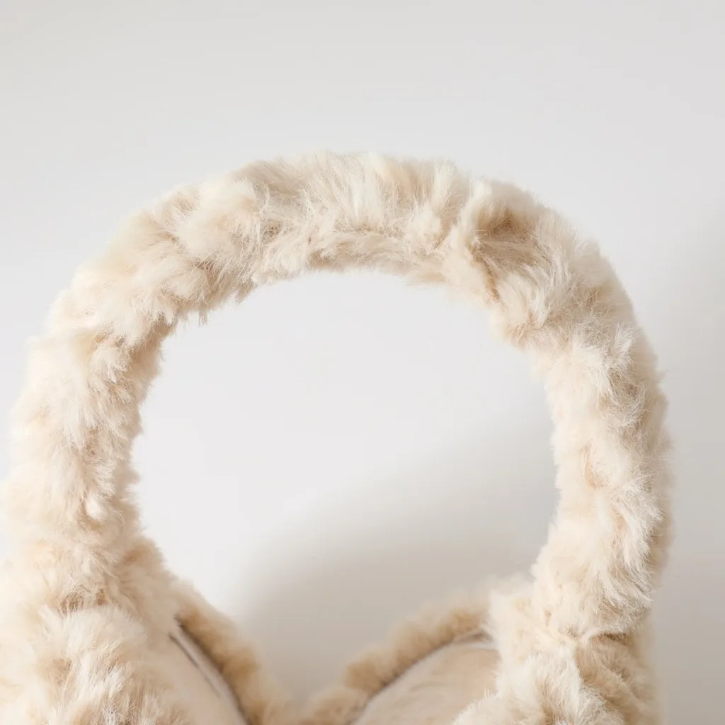 Winter Ear Covers Lightweight Curly Faux Fur Earmuffs Faux Fur Earmuffs Solid Color Cold Earmuffs For Cold Weather Daily