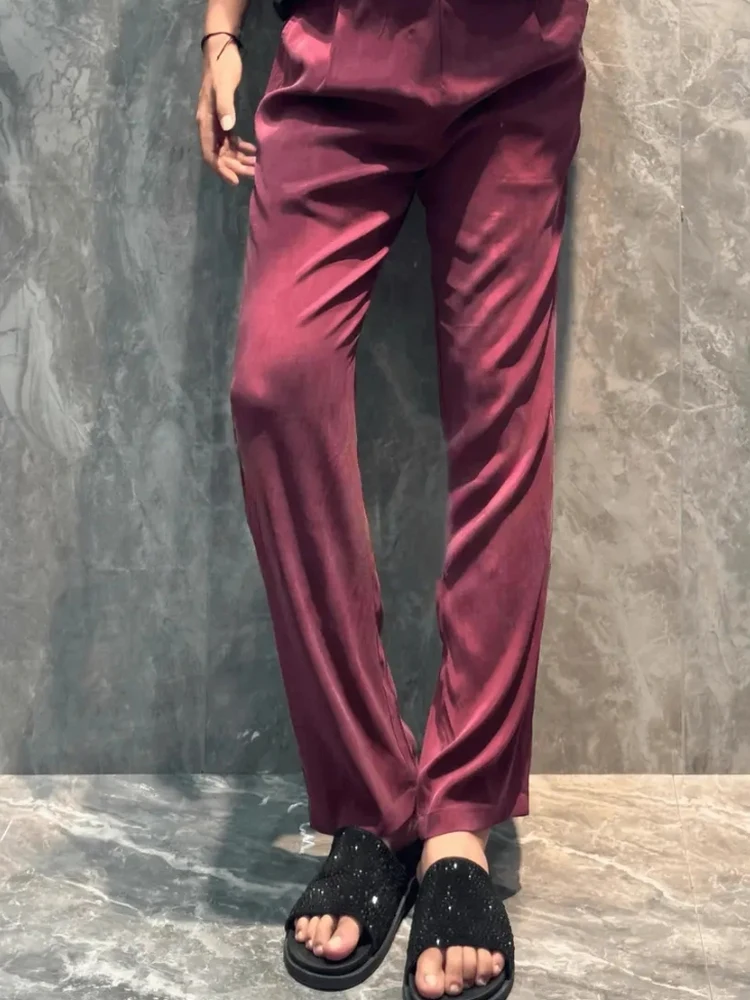 Spring Summer New Style Men's Casual Pants Trendy High Quality Personality Fashionable Straight Leg Pocket Detail Washed Waist