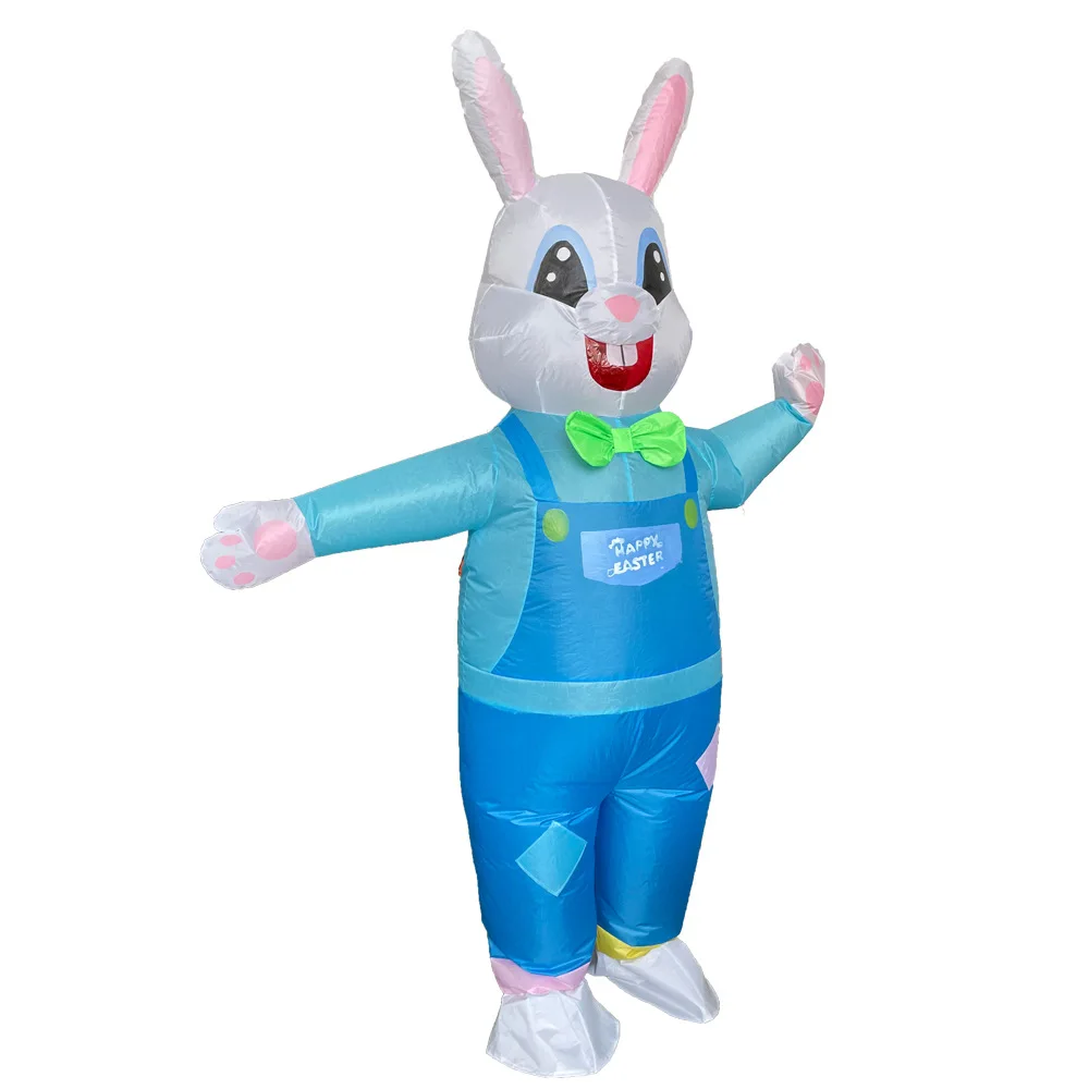 

Carnival Halloween Costume Men Women Rabbit Inflatable Suit Adult Mascot Animal Cosplay Dress Up Suit 2024 Atmosphere Wear 2024