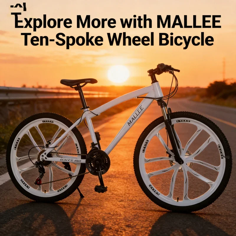 Wit Tien 24-inch Mountainbike met Tien Mes Wiel Outdoor Off-road Variabele Snelheid Een stuk Dropshipping Student Fiets