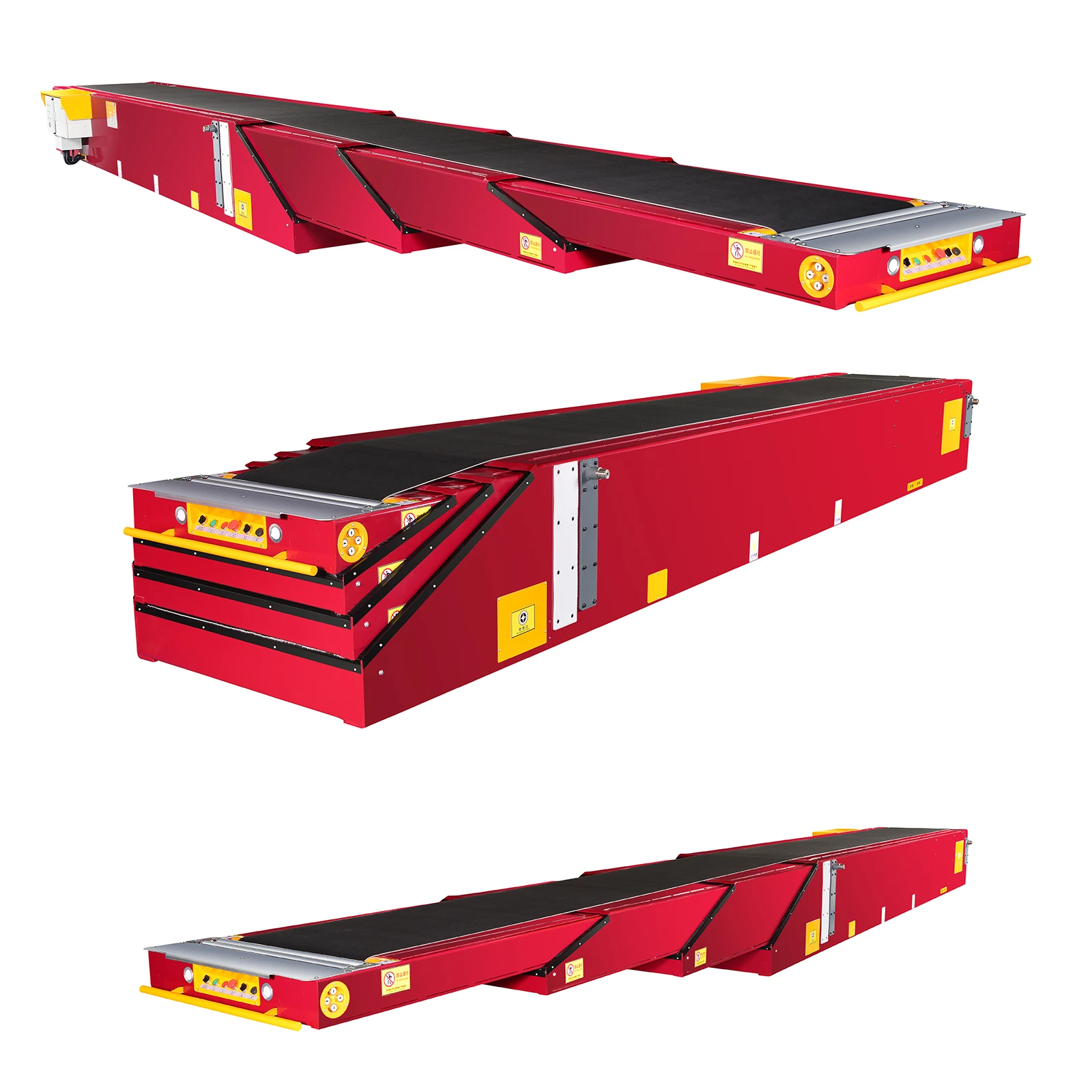 Telescopic belt conveyor 3 parts are used for wrapping and packing