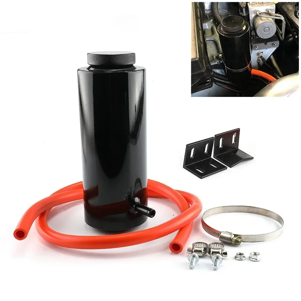 

Universal Radiator Coolant Tank 800ml Coolant Expansion Tank Cooling Catch Bottle Overflow Reservoir Aluminum Car Styling
