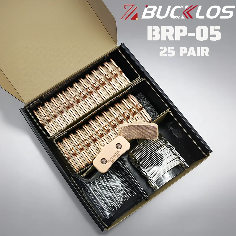

25 Pairs BUCKLOS Bike Disc Brake Pads for SHIMANO D02S N03A Ceramic Resin Bicycle Hydraulic Brake Pads Bicycle Disc Brake Pads