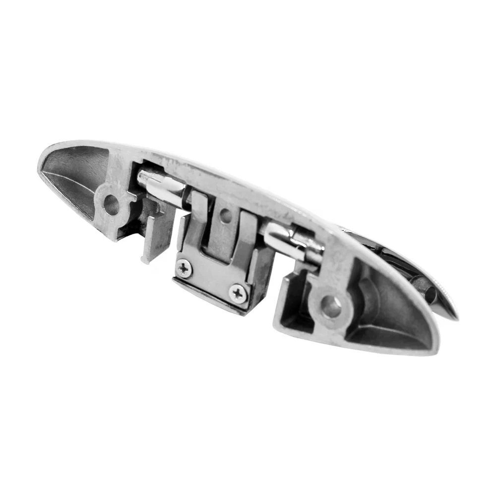 1PCS Marine Boat Dock Folding Cleat 316 Stainless Steel 5 Inch 6 Inch 8 Inch Ring Silver Marine Flooring Boat Steering Wheel