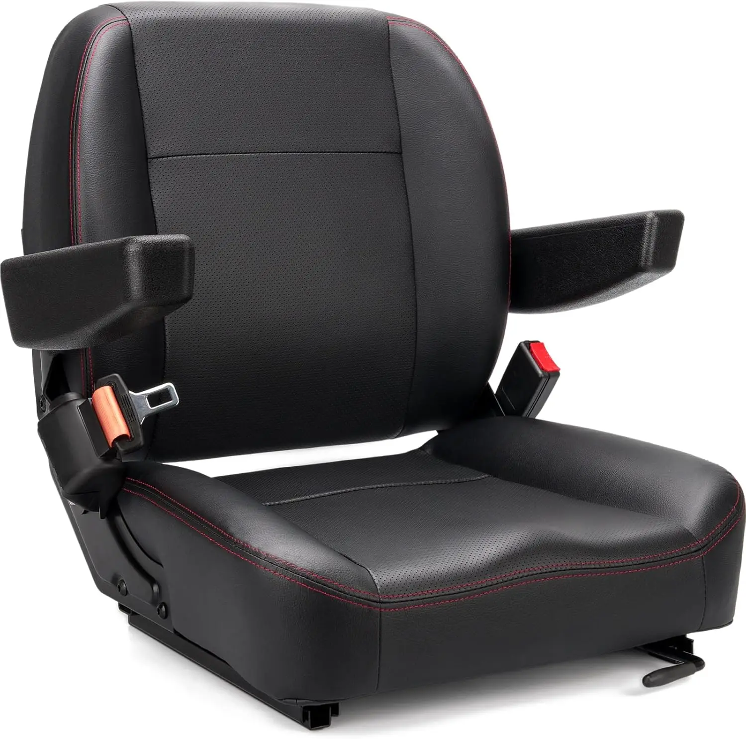 

Universal Heavy Equipment Seat with Micro Switch, Armrest & Safety Belt for Tractors, Forklifts, Mowers