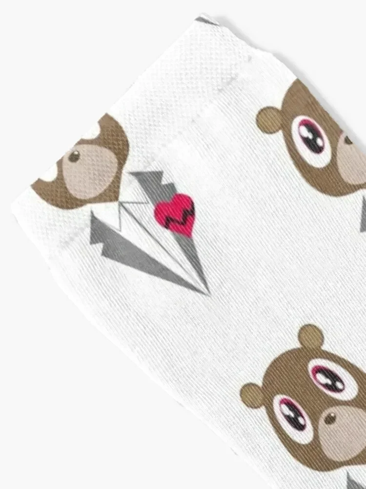 Kanye West Bear Socks winter thermal custom japanese fashion warm winter Boy Socks Women's