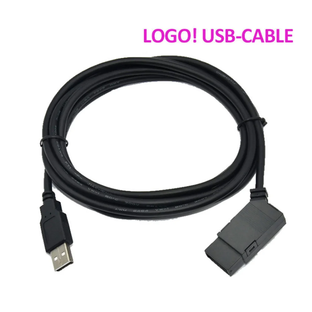 Amsamotion สายเคเบิลแยกสำหรับโปรแกรม USB-LOGO โลโก้ Siemens โลโก้ PLC สาย USB สาย RS232 1HB08 1MD08 6ED1057-1AA01-0BA0