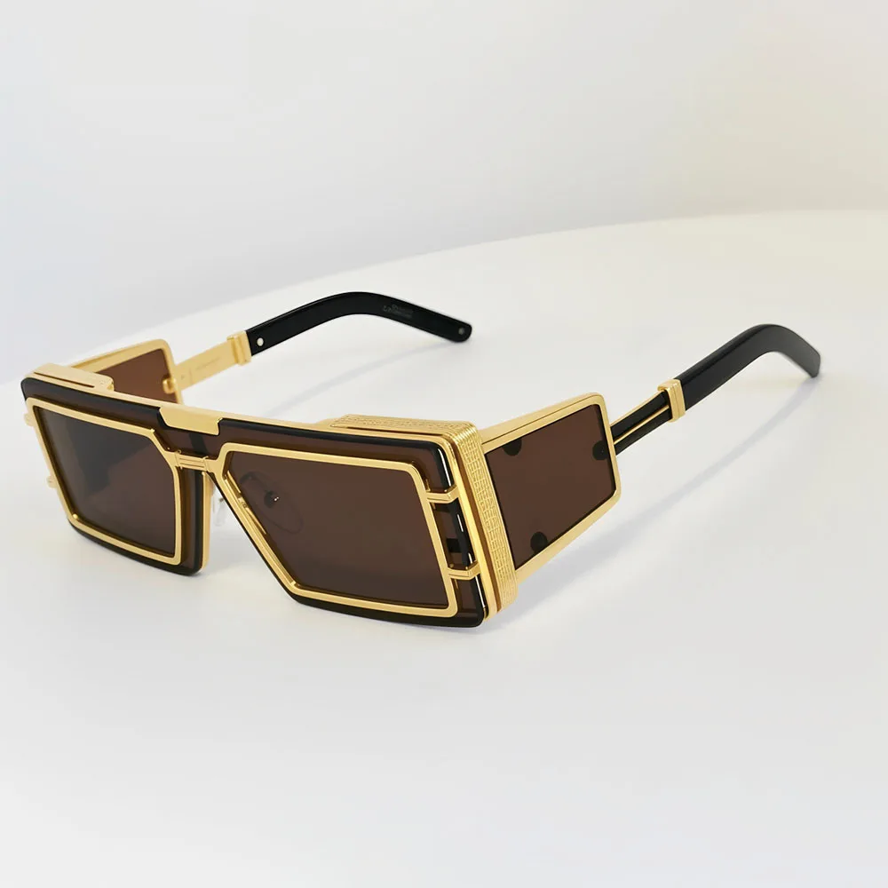 2026 Trending Vintage Sunglasses UV400 protection Sunglasses For Men Oculos Square Outdoor Sunglass Streetwear Steampunk Glasses - Image 2