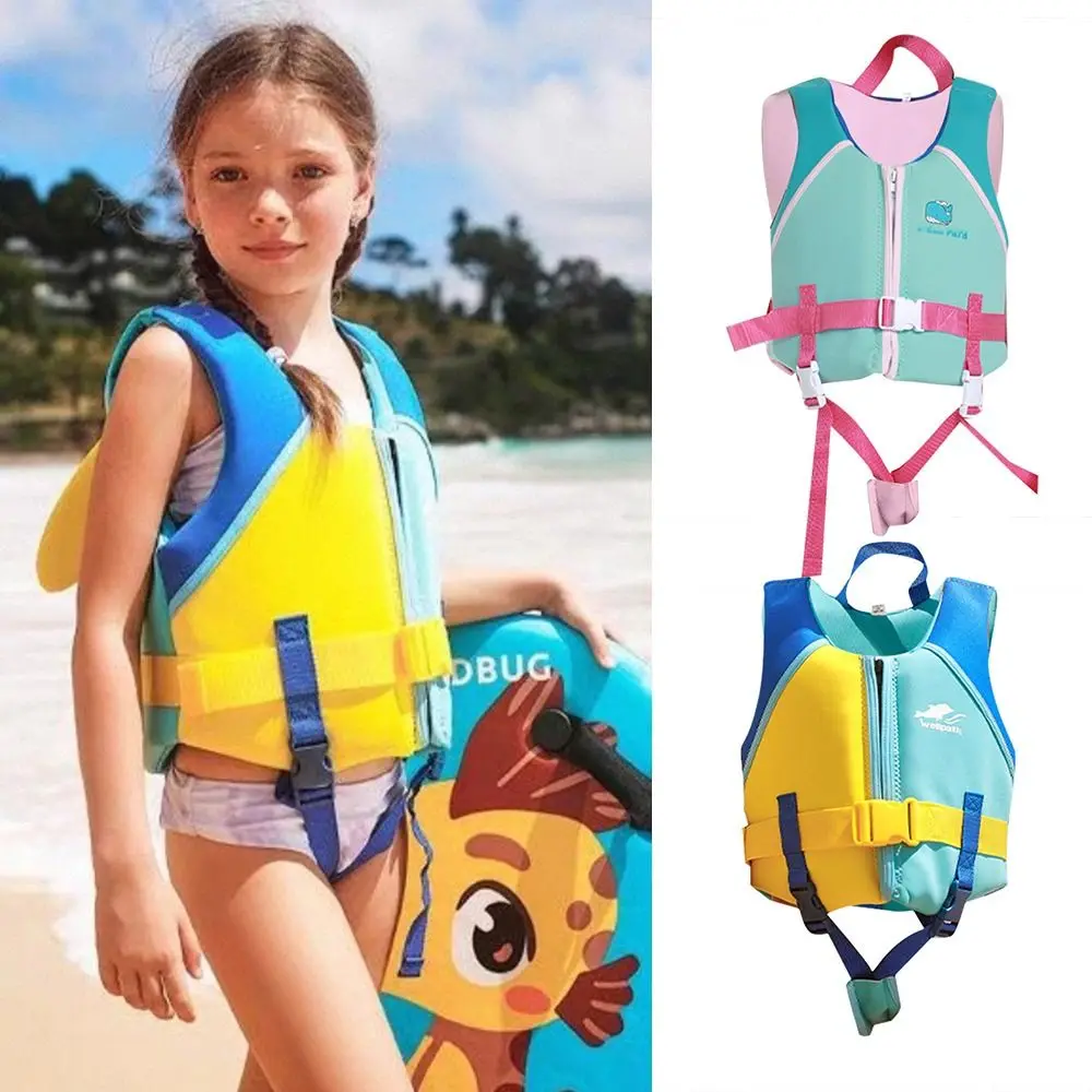 

Portable Inflatable Free Kids Life Jacket Skin-friendly Floatation Support Float Jacket Assist Swimwear Children