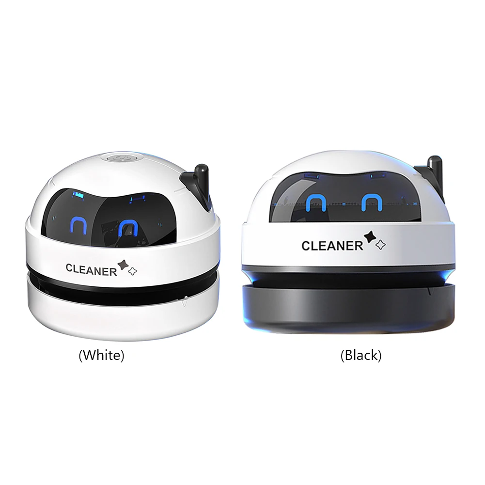 Desk Table Dust Vacuum USB Rechargeable Handheld Vacuum Cleaner with Detachable Nozzle Pet Hair Pencil Crumbs Cleaning Tool