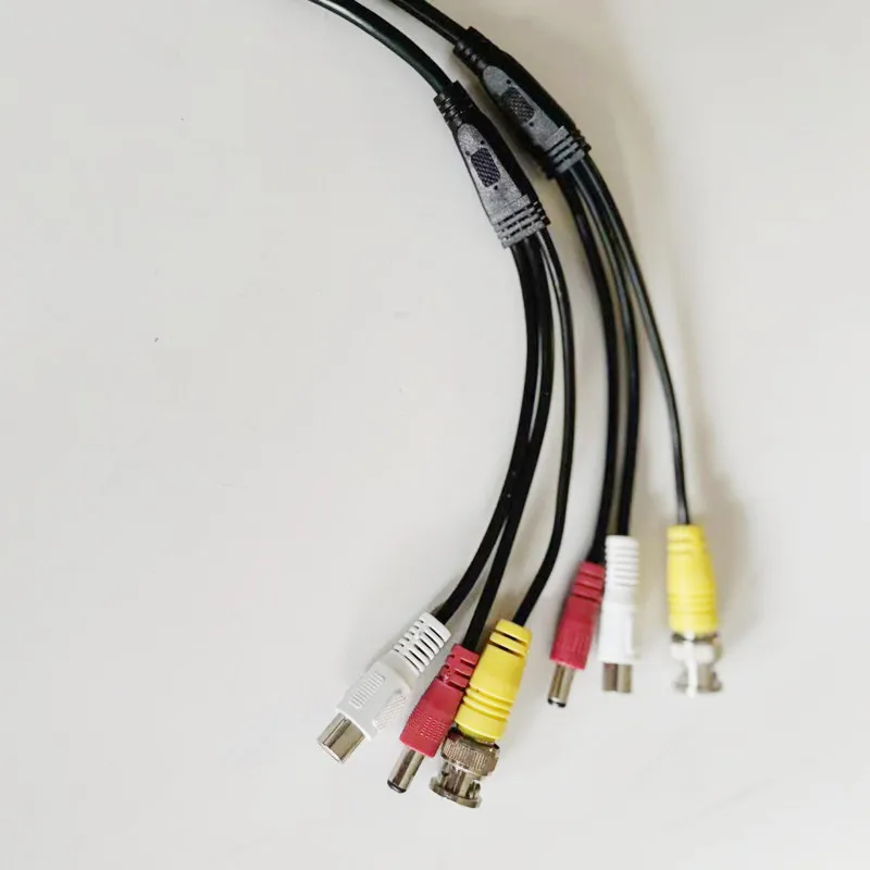 4Pin Aviation Head Cable Female/Male Aviation To BNC RCA And DC Converter Cable for Car Rear Camera Monitor