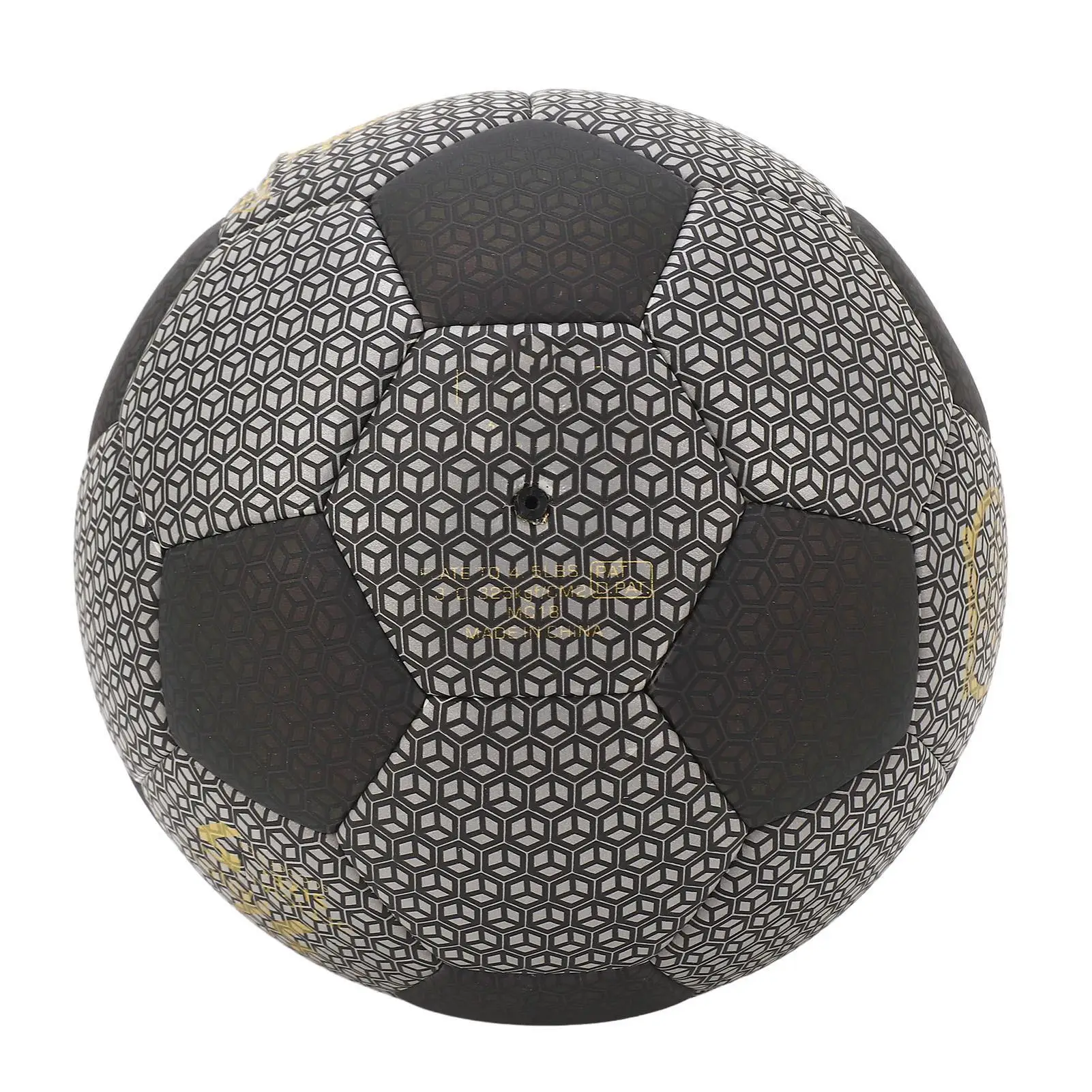 Светящийся голографический светоотражающий футбольный мяч для ночных тренировок, прочный, износостойкий, светящийся внешний вид, футбольный мяч