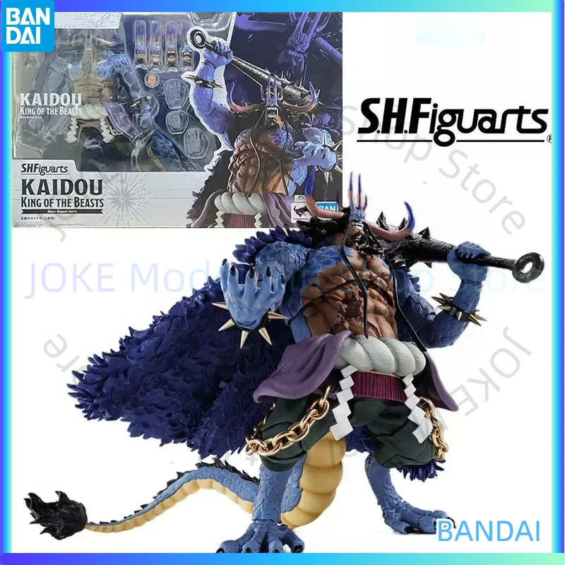 

In StockBandai S.H.Figuarts Kaidou King of The Beasts Man-Beast Form One Piece 25Cm Anime Original Action Figure Model Toy Gift