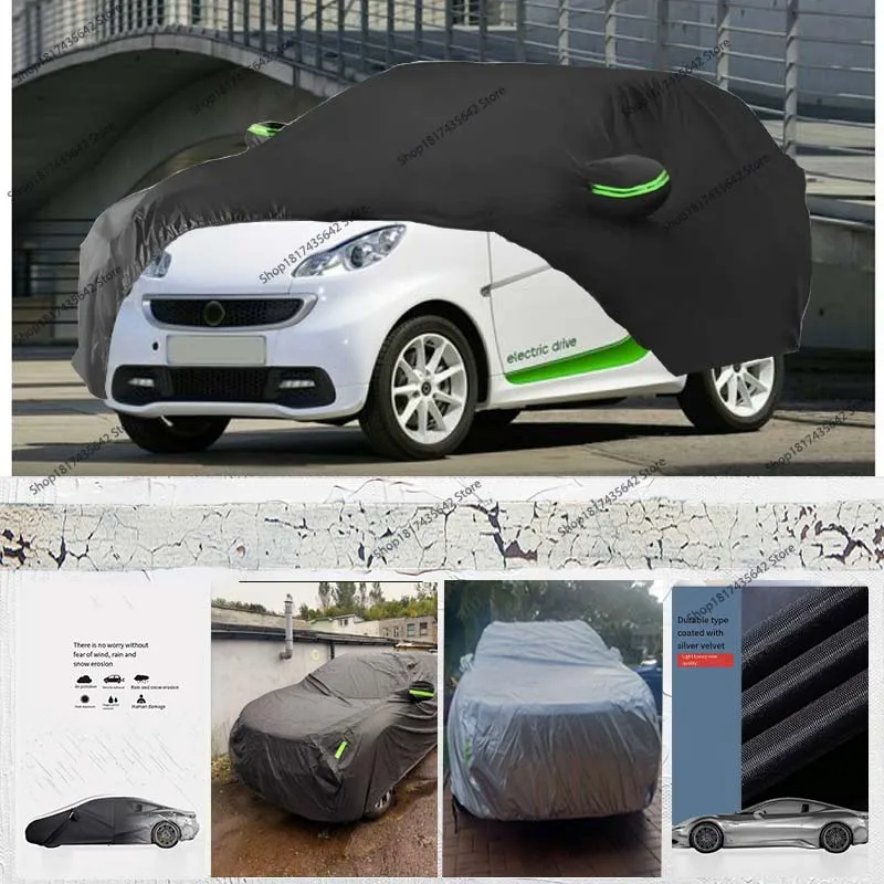 

Защитный автомобильный чехол с полным покрытием, уличный полный автомобильный чехол, всепогодная защита для Smart Fortwo 2016-2022, водонепроницаемый