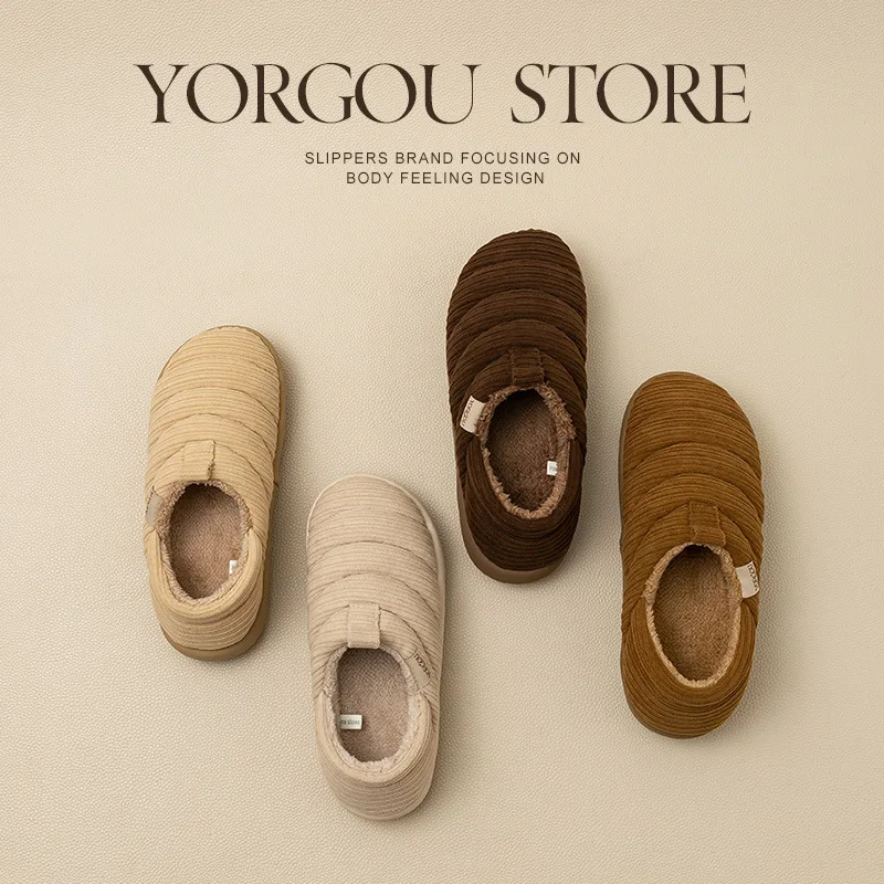 Home Fluffy Slipper Mens Winter Warm Plush Non Skid Anti Indoor Flat Fuzzy House Shoes Comfy Boots Thick Sole women outdoors