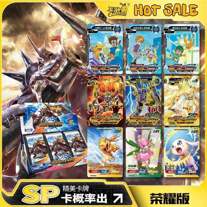 

Подлинная в наличии KAYOU Digital Monster Card Agumon Yagami Taichi Ishida Yamato Gabumon SP Коллекционная карта Детские игрушки Фестивальный подарок