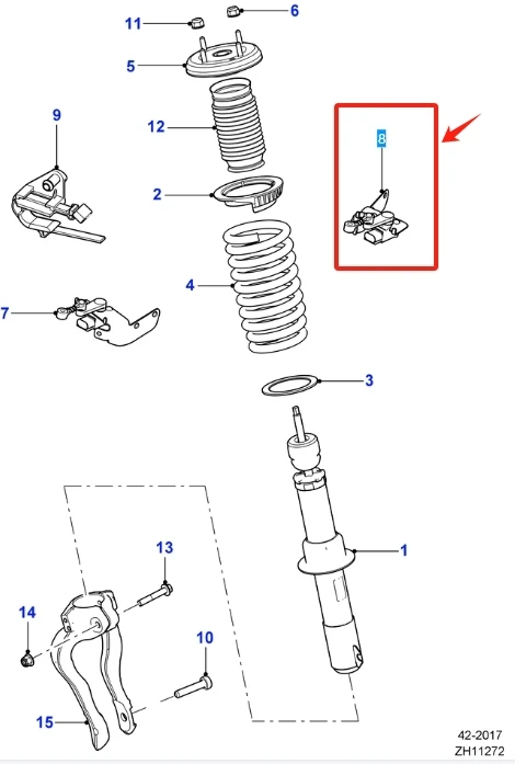 C2D23151 C2P15218 Front Left Height Level Sensor for Jaguar XF XJ XK