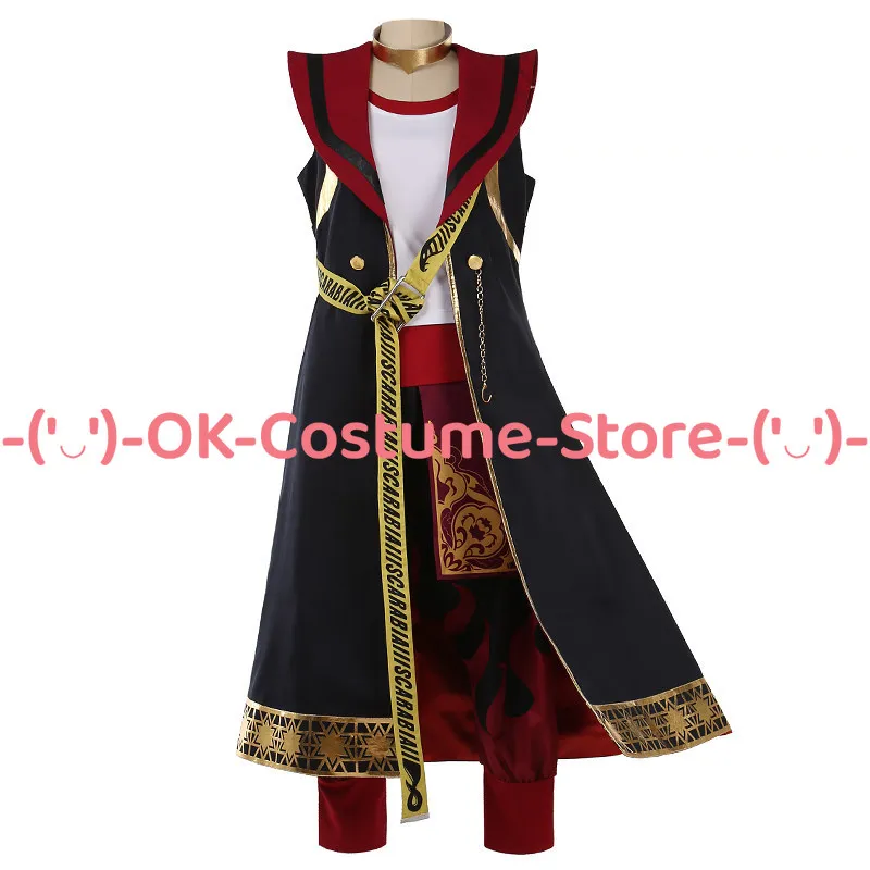 [Customized Size] Twisted Wonderland Scarabia Kalim Al-Asim Aladdin Cosplay Costume Dorm Outfit Halloween Party Uniform Suit - view 6