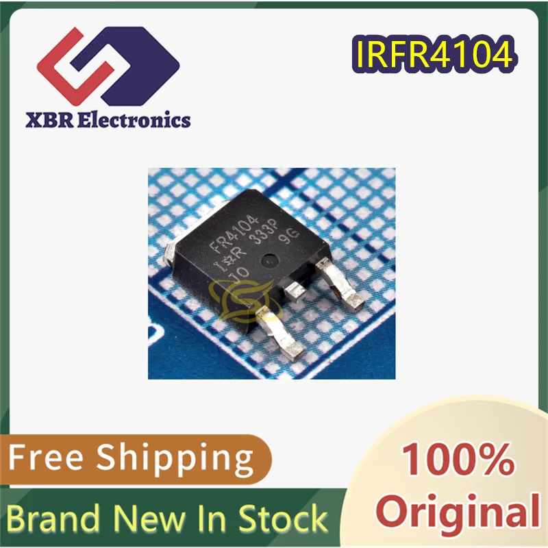 

(10/50 pieces) IRFR4104 Silkscreened FR4104 TO-252 MOSFET N-channel 40V 42A Brand new original product in stock Free shipping