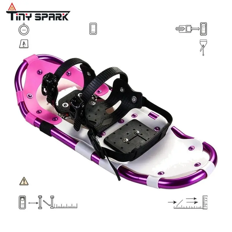 Ski Shoes Snow Boots Aluminum Frame PE Upper Non-slip and Wear-resistant Outdoor Mountaineering